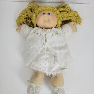 🍧🍧Vintage Cabbage Patch Girl Doll with Blonde Hair and Blue Eyes